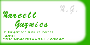 marcell guzmics business card